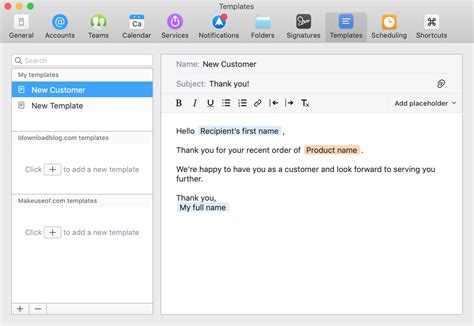 Creating An Email Template