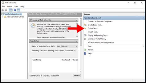 Creating Automated Task Using Task Scheduler
