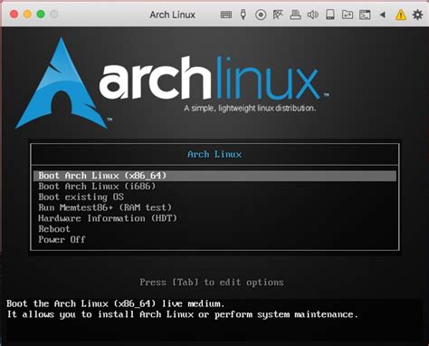 Creating Bootable USB for Arch Linux