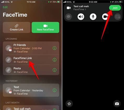 Creating FaceTime Links on iPhone and Mac