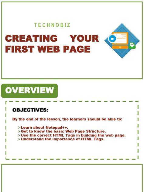 Creating Your First Web Site, Part 1