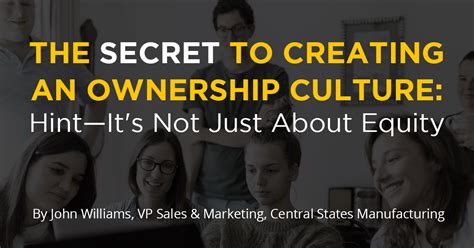 Creating a Culture of Ownership