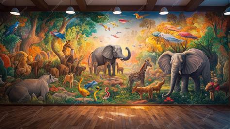 Creating a Jungle Scene Mural