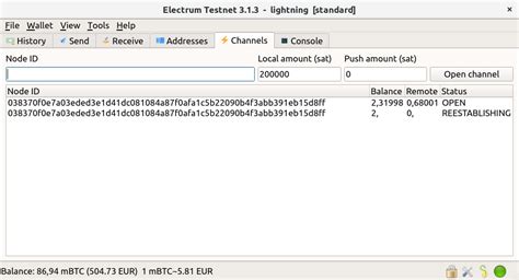 Creating a Lightning Address with Electrum