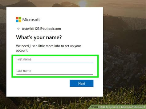 Creating a Microsoft Account