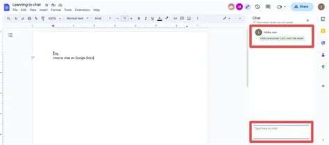 Creating a New Google Docs Chat