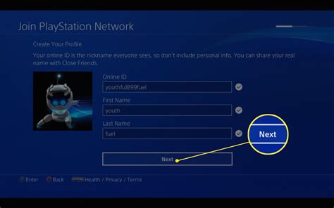 Creating a PlayStation Network Account