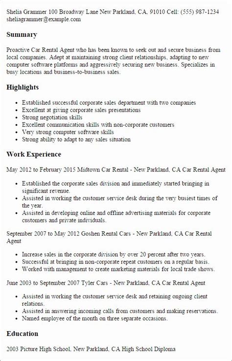 Creating a Renter Resume