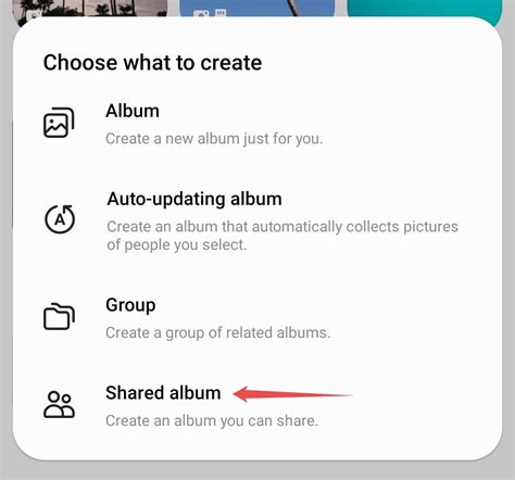Creating a Shared Album