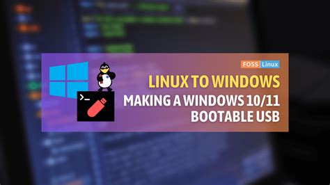 Creating a bootable Windows 10 USB on Linux