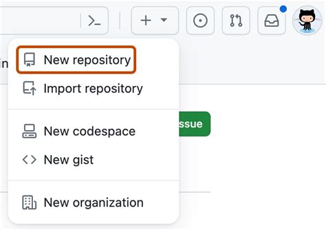 Creating a new repository - GitHub Docs