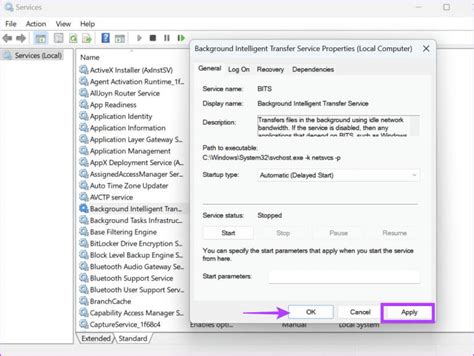 Creating the BITS Service
