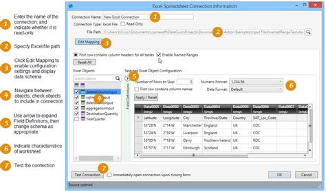Creating the Spreadsheet Connection