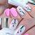 Creative Fall Expression: Unique Pink Nail Designs That Turn Heads