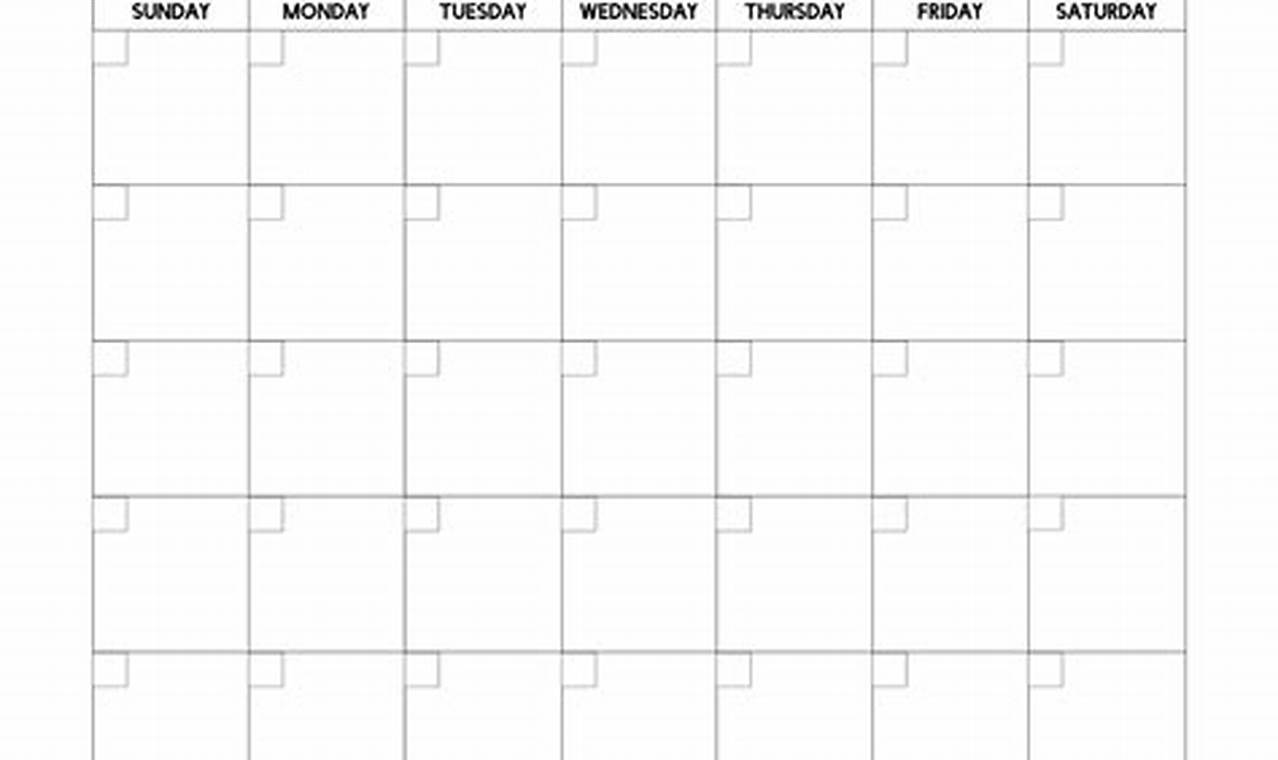 Unlock hidden possibilities: Discover ingenious ways to use a blank calendar template