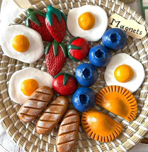 Creative Clay Food Magnets