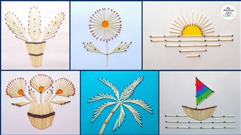 Creative Easy Matchstick Art On Paper