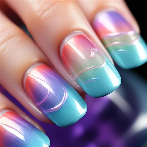 Creative Gradient Design Nails On