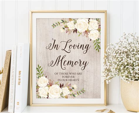 Creative Ideas for Your "In Loving Memory Wedding Signs"