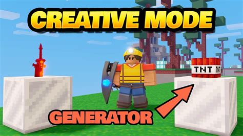 Creative Mode in BedWars! Custom Generators, Spawnpoints + 