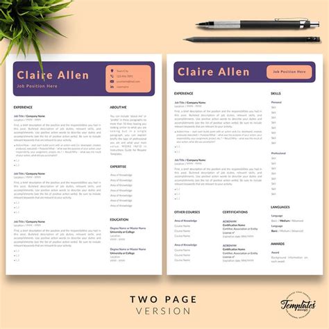 Creative Recruiter Resume Design Templates Iwork Pages