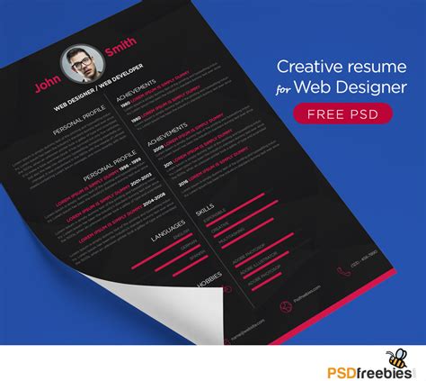Creative Web Designer Resume Template