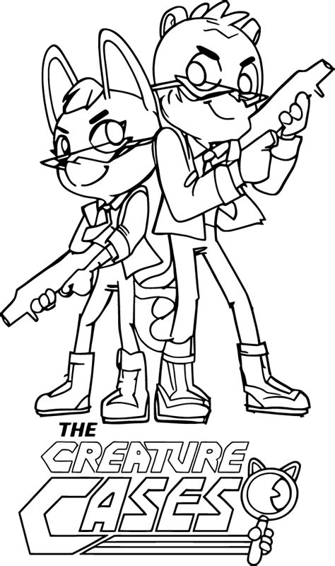 Creature Cases Coloring Pages