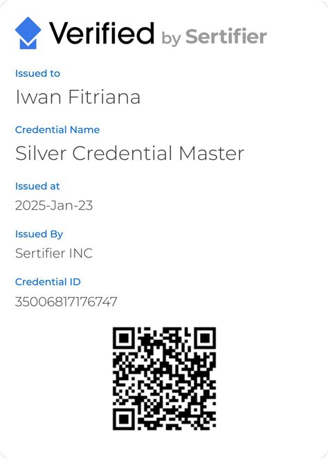 Credentials and Dedication