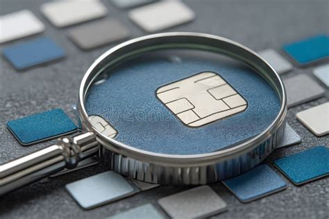 Close up of a credit card security chip