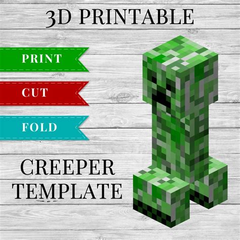 Creeper Template Minecraft