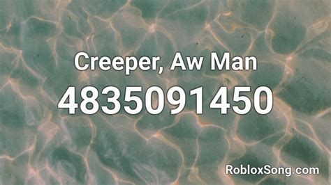 Creeper aw man Roblox ID - Roblox Music Code - YouTube