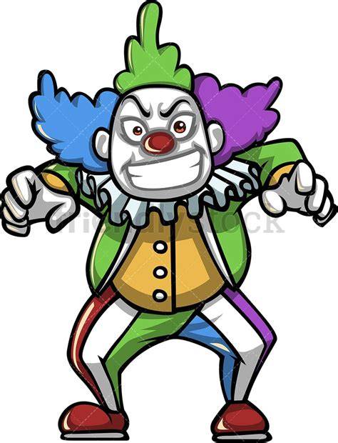 Creepy Clown Cartoon