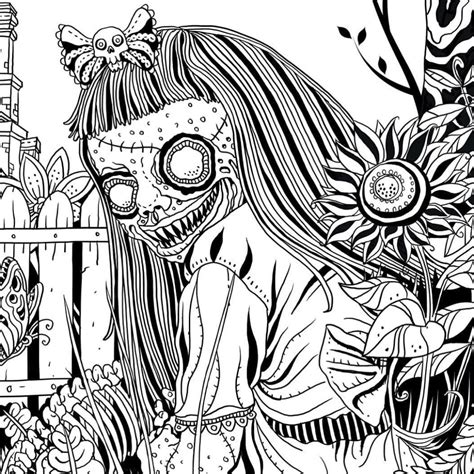 Creepy Coloring Pages For Adults