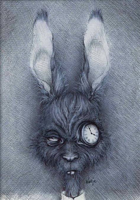 Creepy Rabbit Drawings