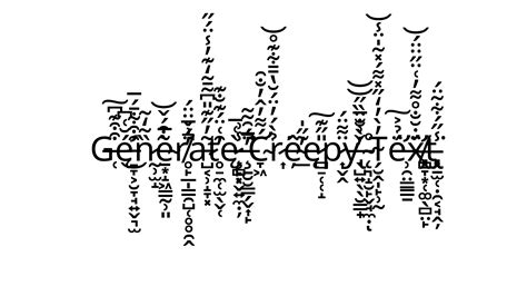 Creepy Text Generator For Roblox