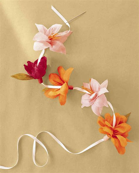 How to Make CrepePaper Flowers Martha Stewart