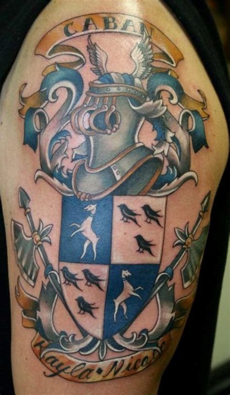 Family crest tattoos Designs and Ideas (photo