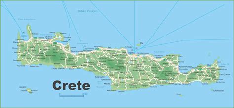 Crete Road Trip Map