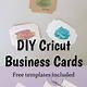 Cricut Business Card Template