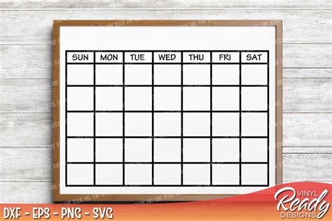 Cricut Calendar Template Free