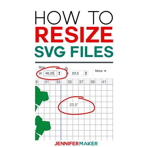 Cricut SVG Size Data