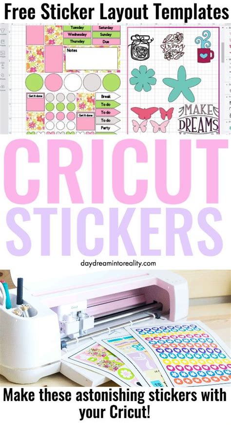 Cricut Sticker Templates