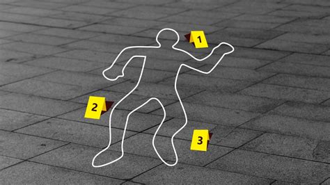 Crime Scene Body Outline Template