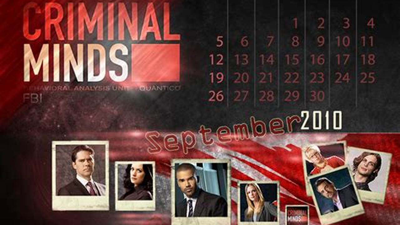 Criminal Minds 2024 Calendar Calculator Code