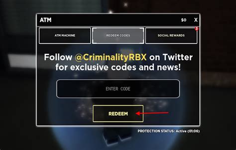 Criminality Codes Roblox