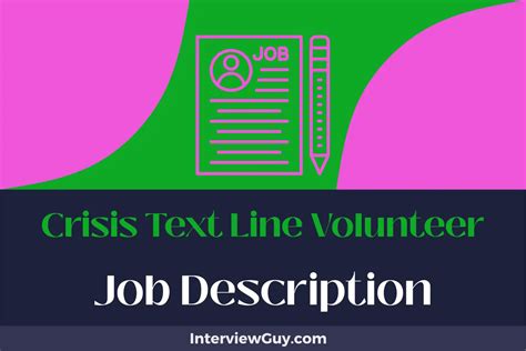 Crisis Line Volunteer Job Description