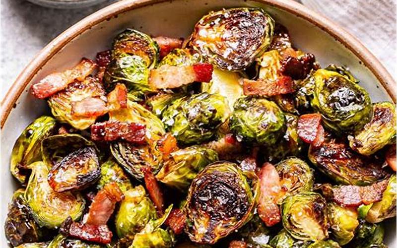 Crispy Roasted Brussel Sprouts With Bacon