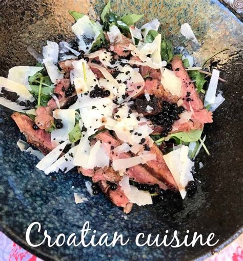 Croatian food selection