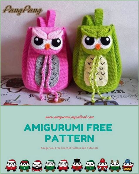 Crochet Owl Backpack Free Pattern