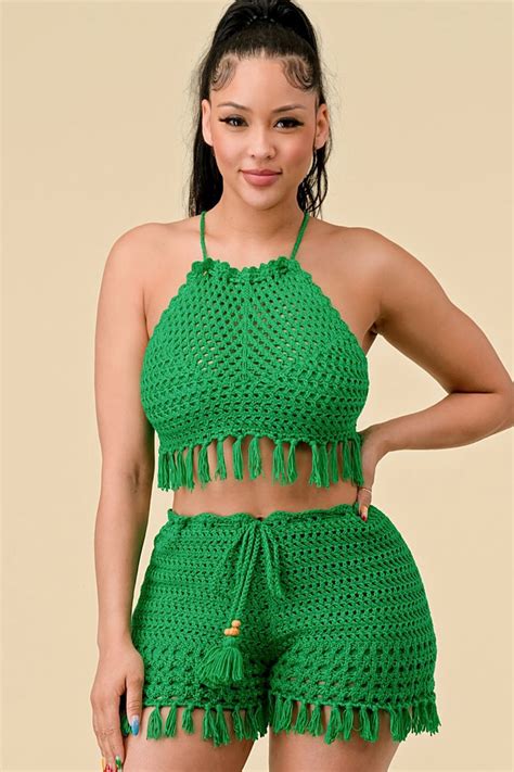 Crochet 2 Piece Short Set